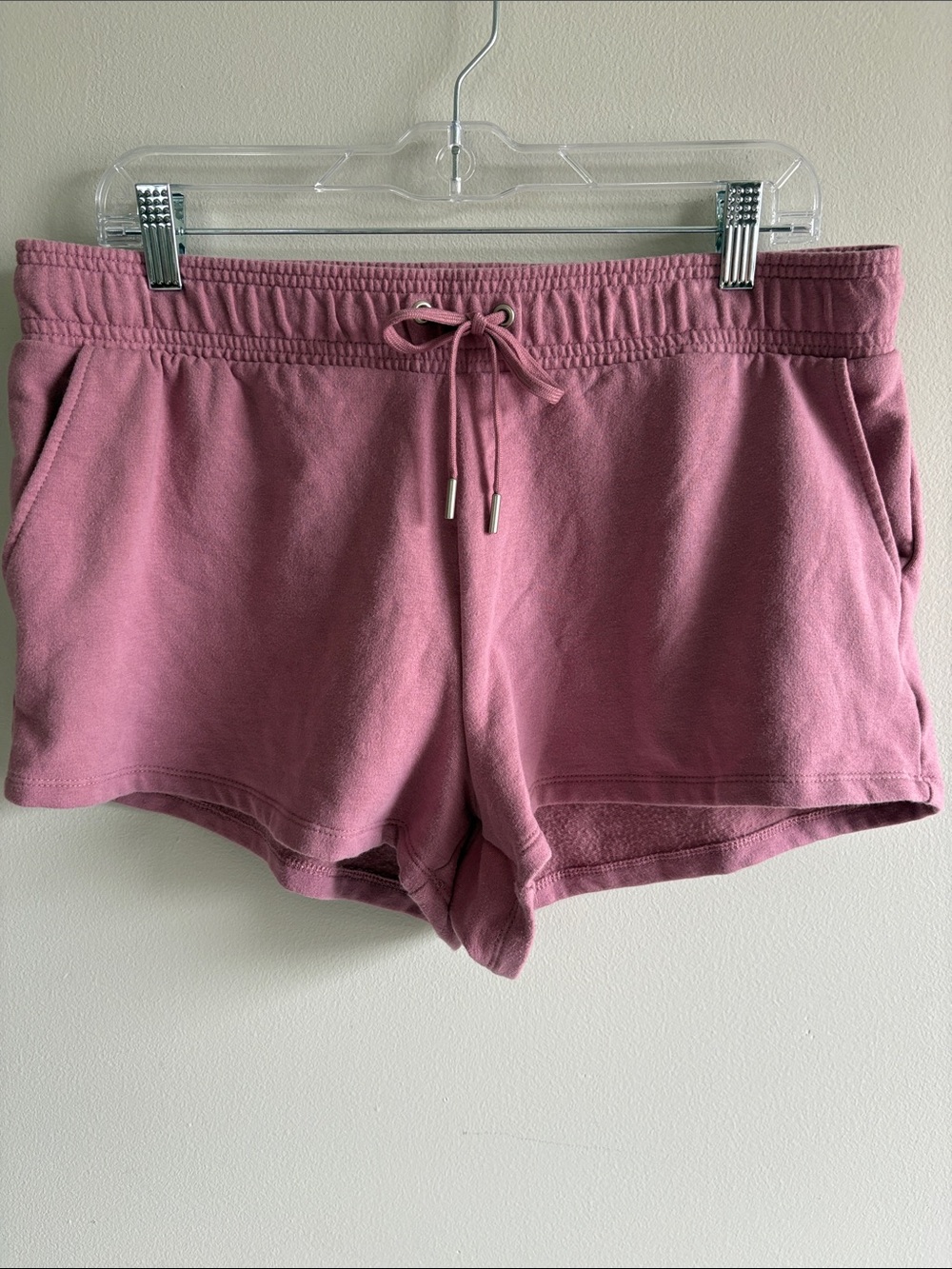 Auden Pink Lounge Shorts Women’s Large Drawstring Soft Casual Sleepwear‎